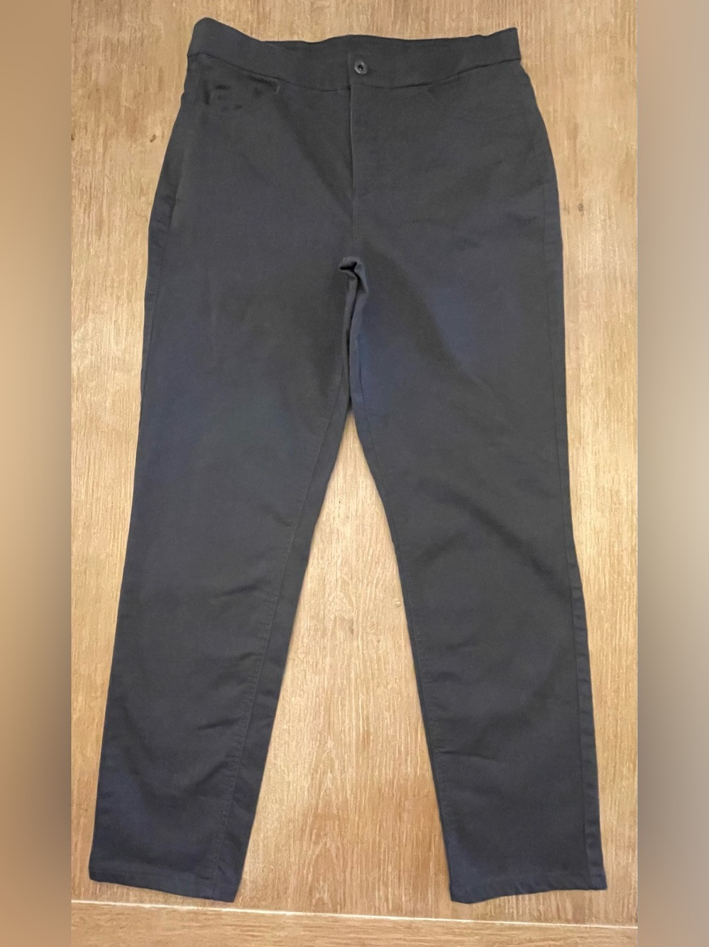 Denim&Co Women's Dark Gray Charcoal Pant
